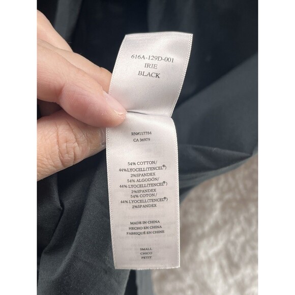 Rails Women Irie Midi Shirt Dress Size S Black Long Sleeve Collared Button Down - Picture 8 of 13